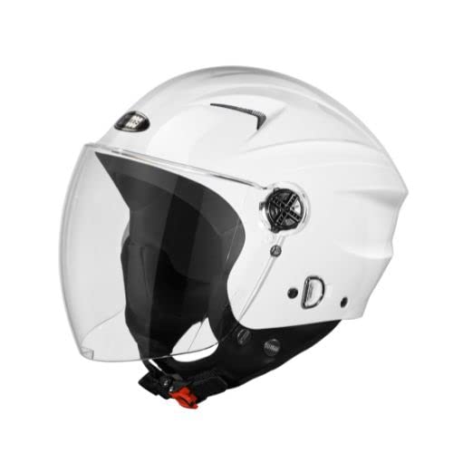 STUDDS RAY WHITE OPEN FACE HELMET