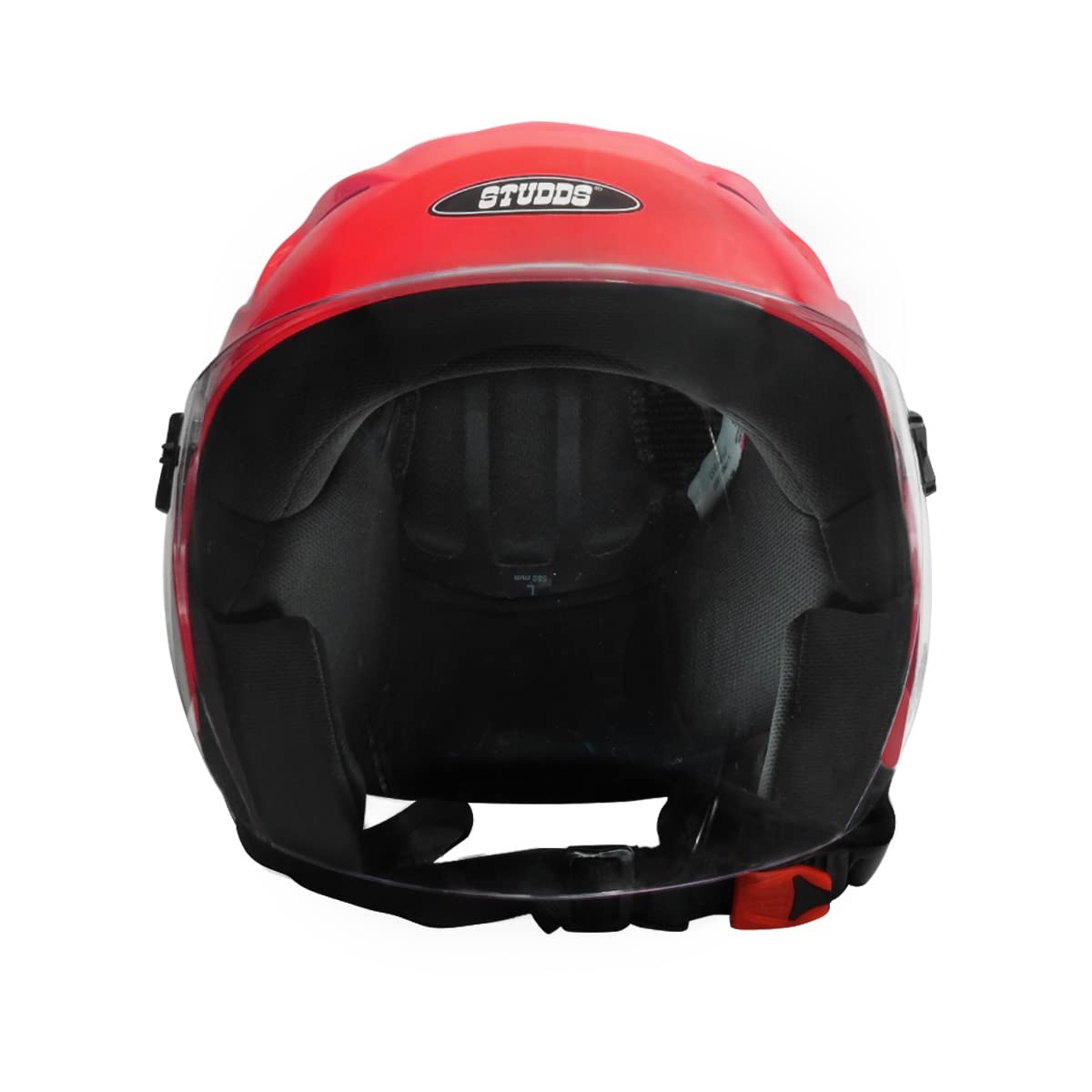 STUDDS RAY CHERRY RED OPEN FACE HELMET