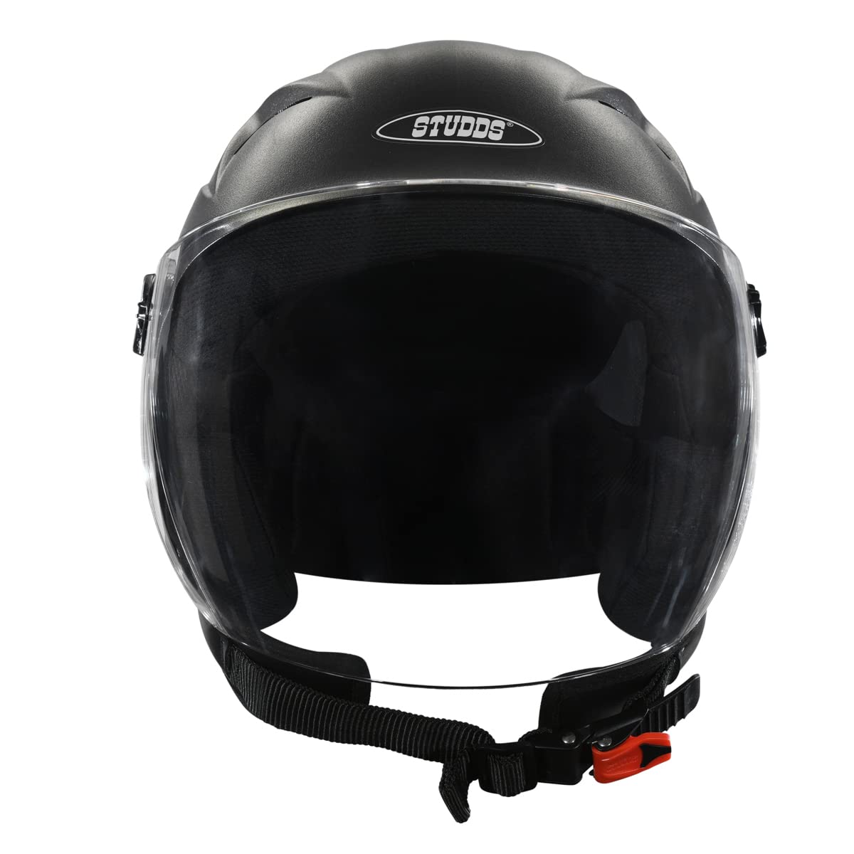 STUDDS RAY MATTE BLACK OPEN FACE HELMET
