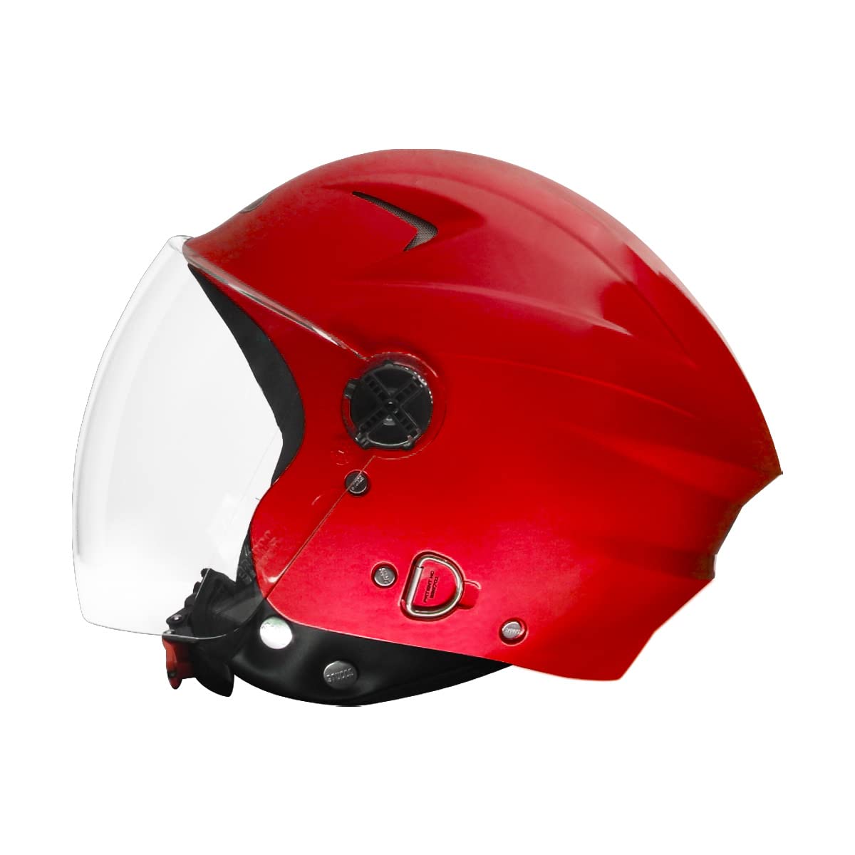STUDDS RAY CHERRY RED OPEN FACE HELMET
