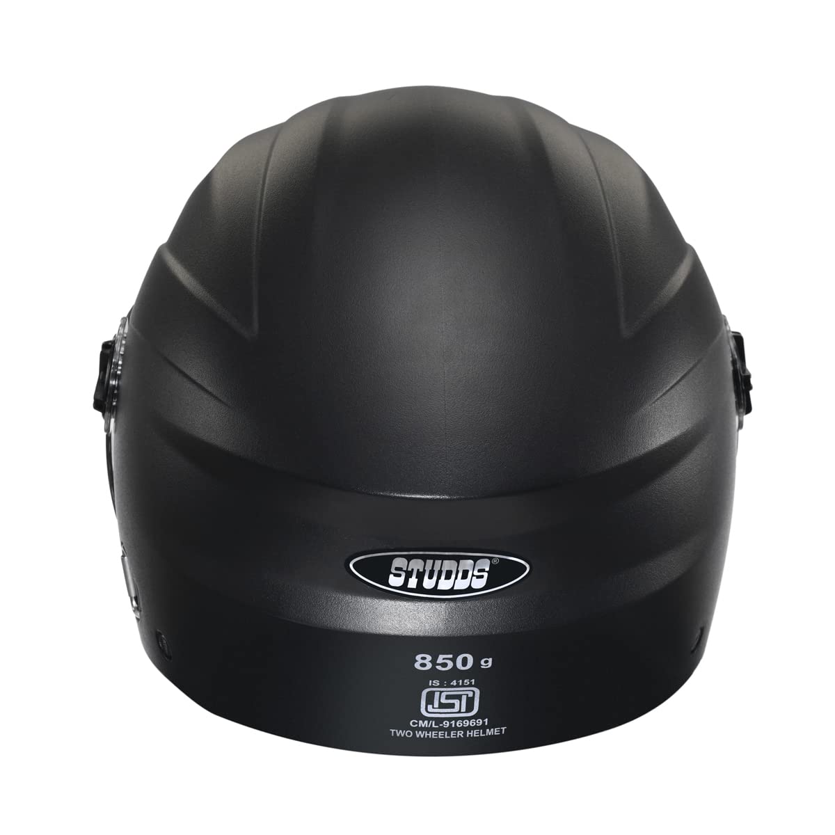 STUDDS RAY MATTE BLACK OPEN FACE HELMET