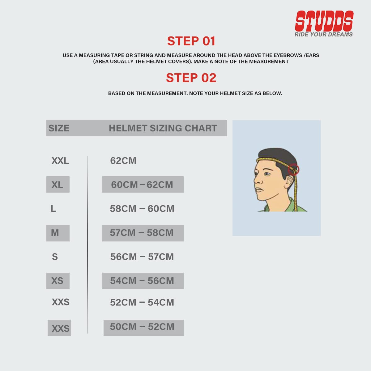 STUDDS DRIFTER D5 BLUE BLACK FULL FACE HELMET