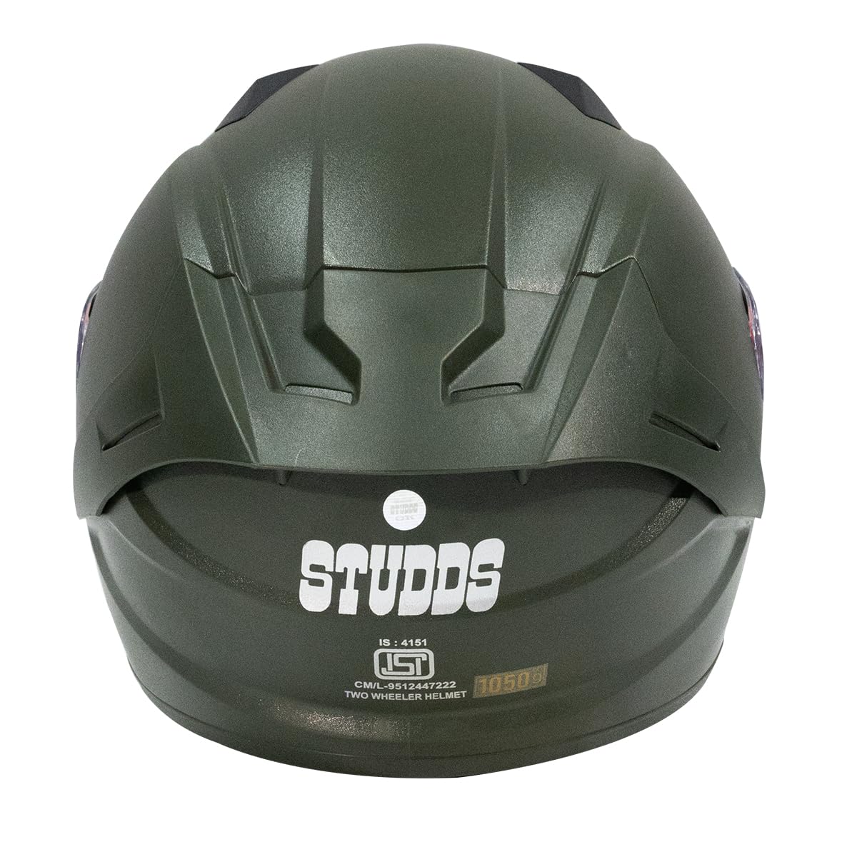 STUDDS RAIDER FULL FACE MILITARY GREEN HELMET