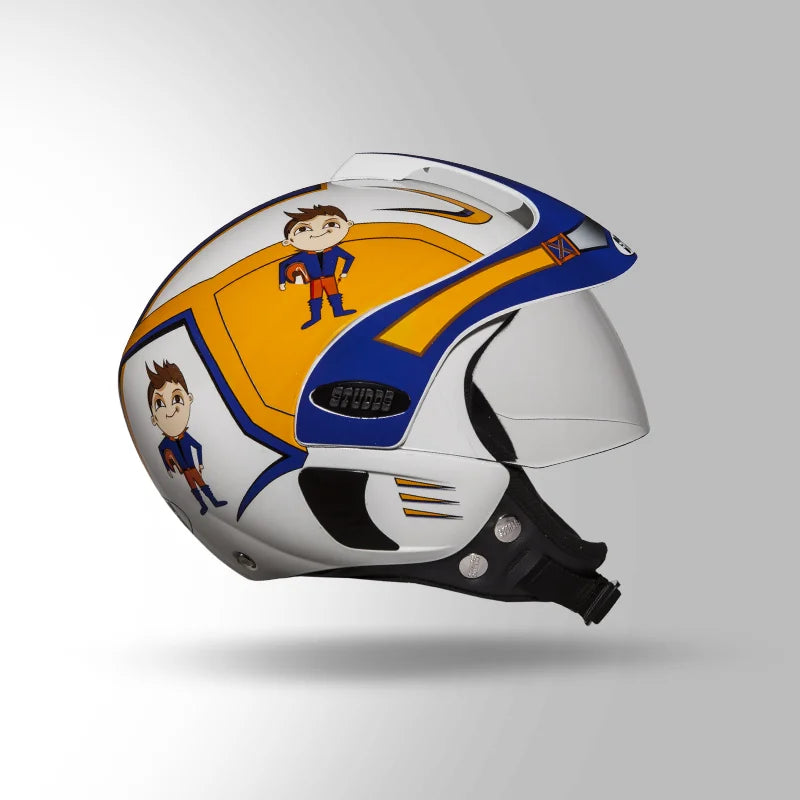 STUDDS KIDS HELMET BLACK & BLUE