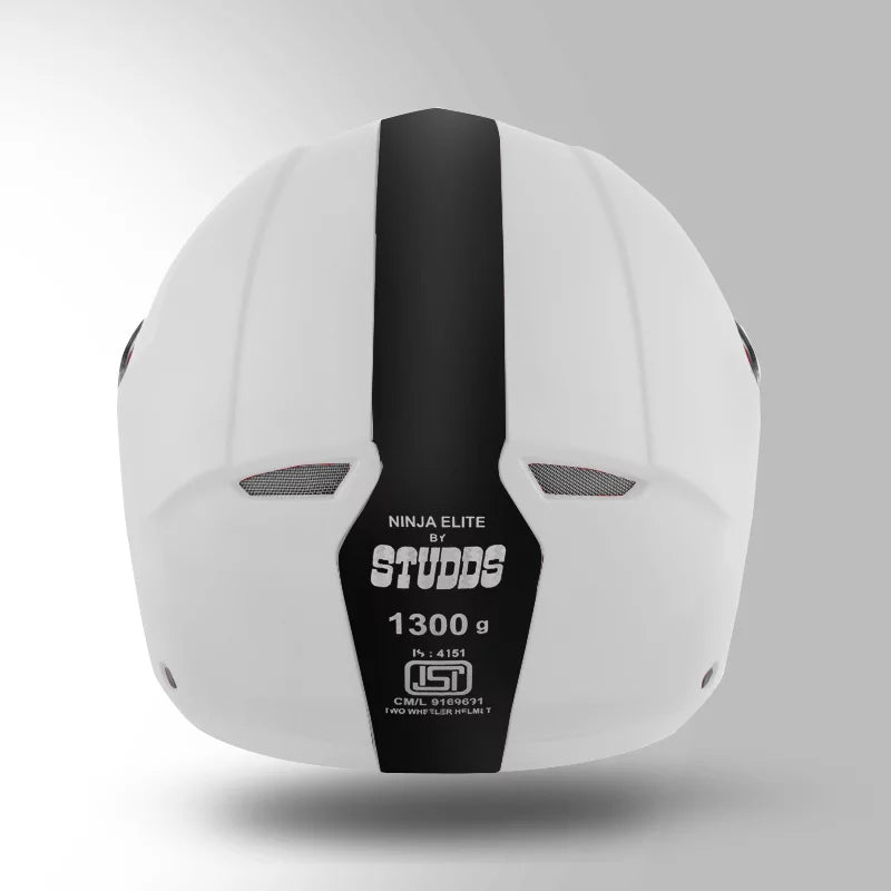 STUDDS NINJA ELITE FLIP UP HELMET WHITE