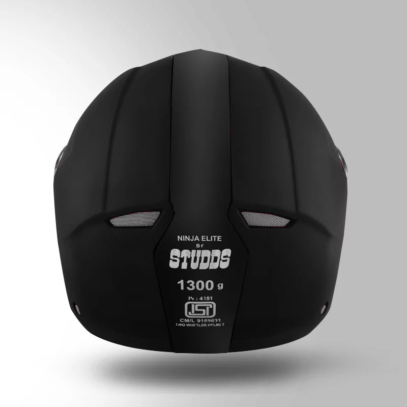 STUDDS NINJA ELITE FLIP UP HELMET BLACK