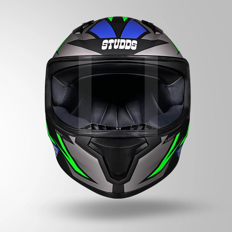 STUDDS THUNDER FULL FACE HELMET BLACK & BLUE