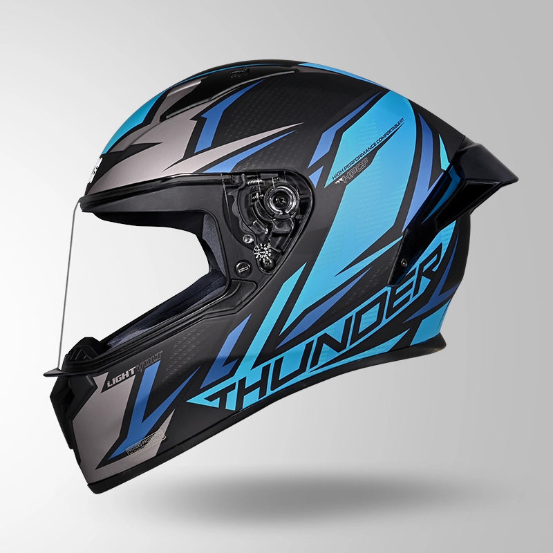 STUDDS THUNDER FULL FACE HELMET BLACK BLUE