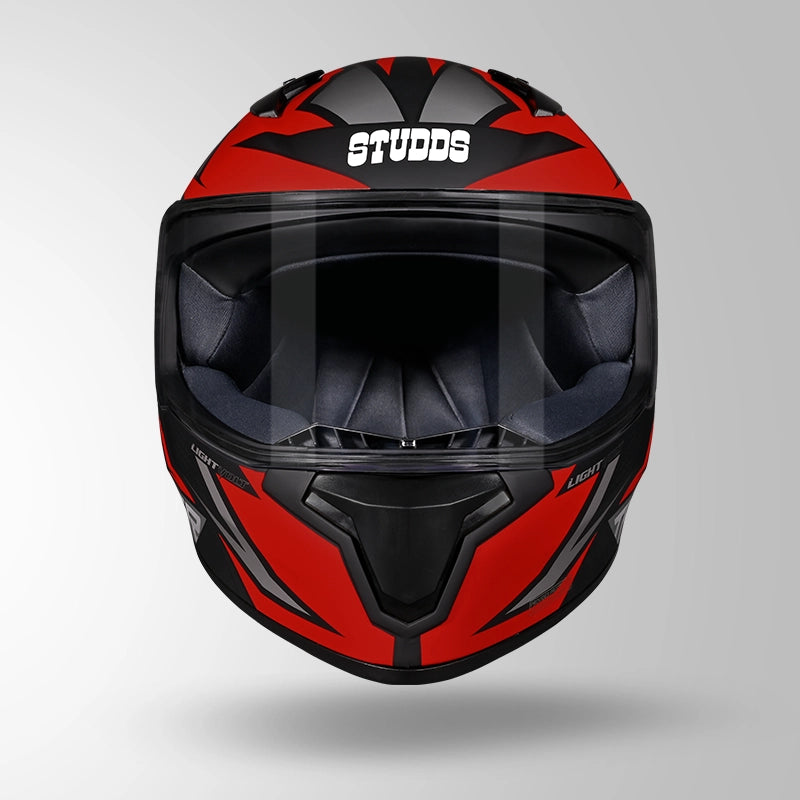 STUDDS THUNDER FULL FACE HELMET BLACK GREY & ORANGE