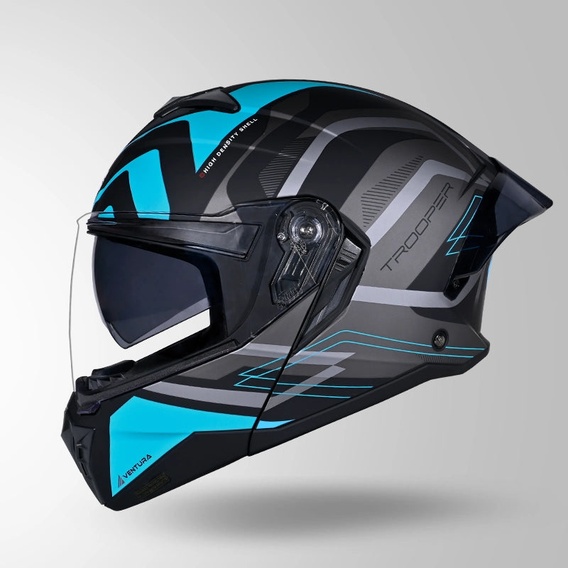 STUDDS TROPPER FLIP UP HELMET BLACK BLUE