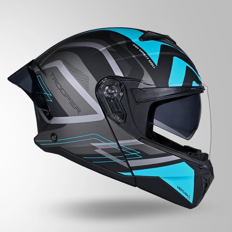 STUDDS TROPPER FLIP UP HELMET BLACK BLUE
