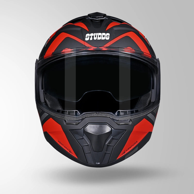 STUDDS TROPPER FLIP UP HELMET BLACK RED