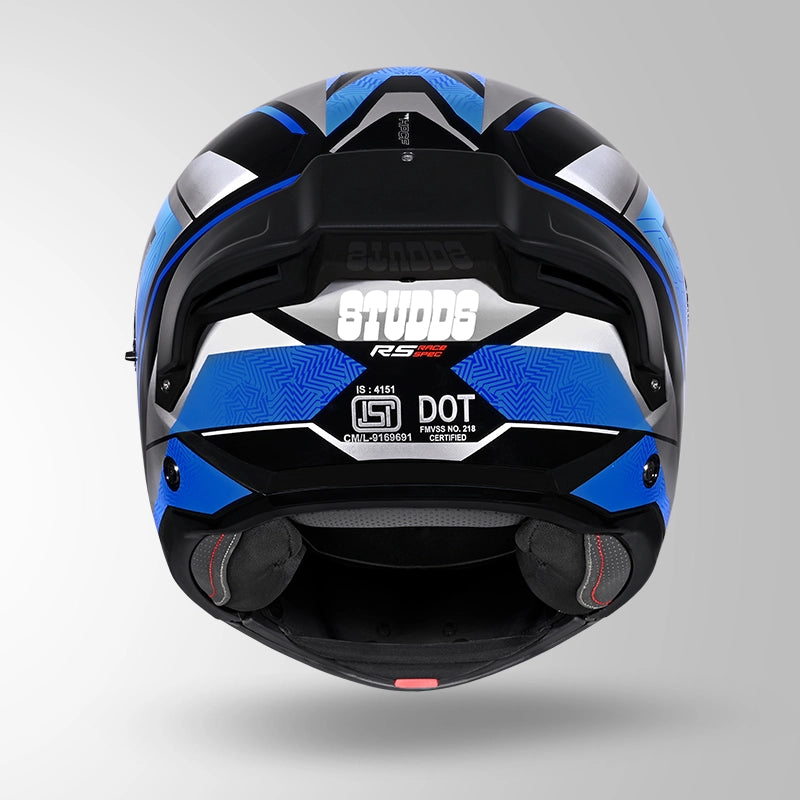 STUDDS TROPPER FLIP UP HELMET BLACK GREY BLUE