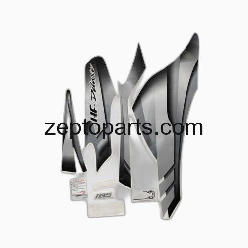 Stckr Set HFDLX BS6 Blk/Slvr -UNJ1761