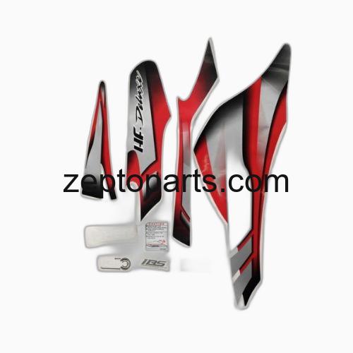 Stckr Set HFDLX BS6 Blk/Red -UNJ1762