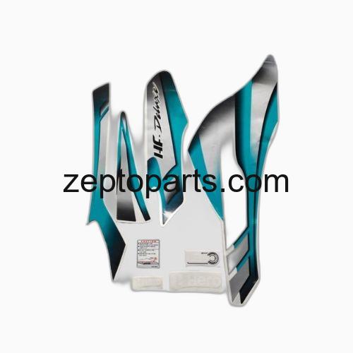 Stckr Set HFDLX BS6 Grey/Grn -UNJ1763