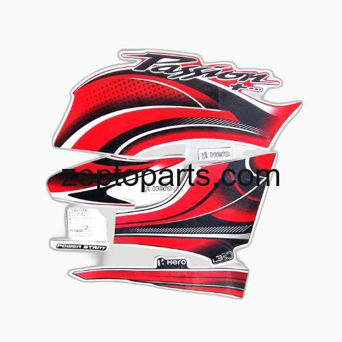 Stckr Set Passion Plus BS6 Red Tank -UNJ1980