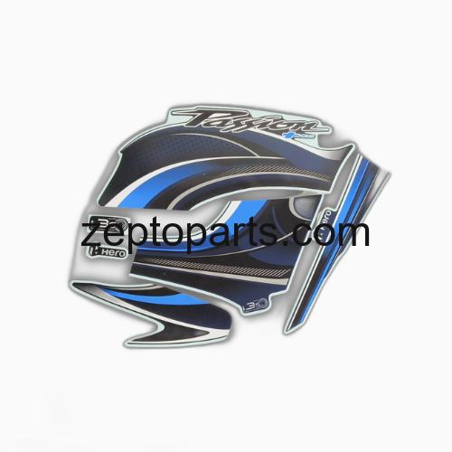 Stckr Set Passion Plus BS6 Blk/Blue -UNJ1994