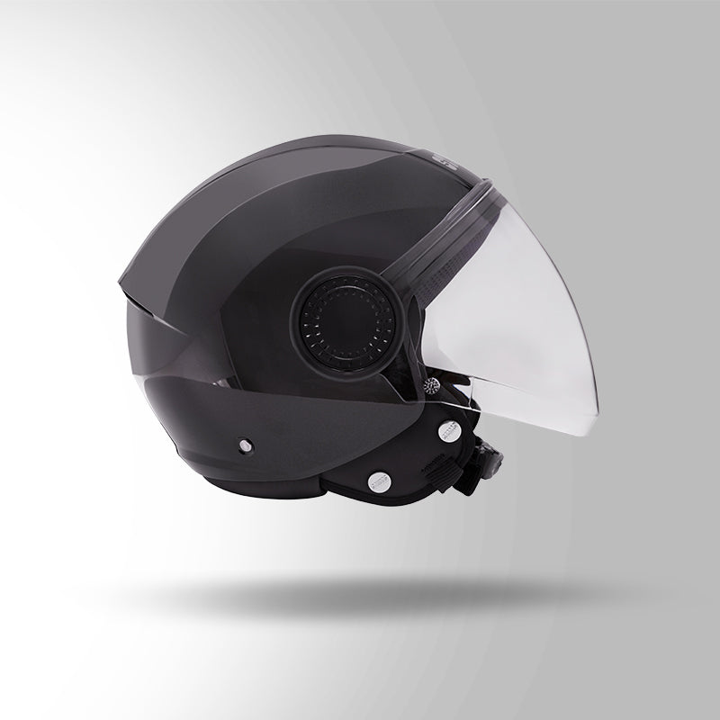 STUDDS URBAN HALF FACE HELMET BLACK