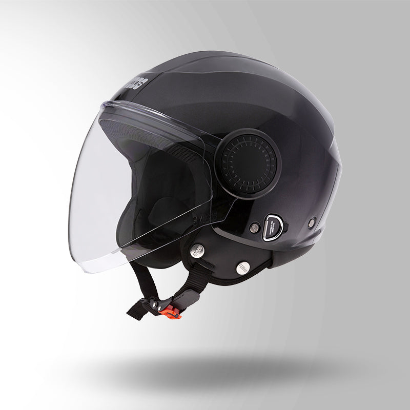STUDDS URBAN HALF FACE HELMET BLACK