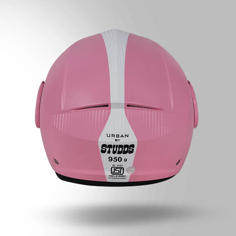 STUDDS URBAN HALF FACE HELMET PINK