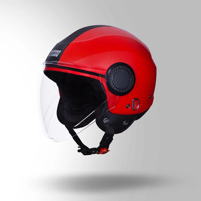 STUDDS URBAN HALF FACE HELMET RED