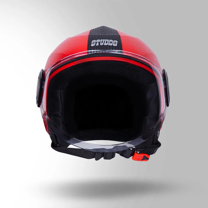 STUDDS URBAN HALF FACE HELMET RED