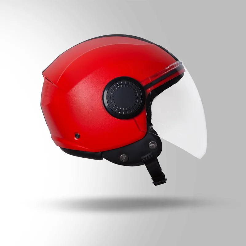 STUDDS URBAN HALF FACE HELMET RED