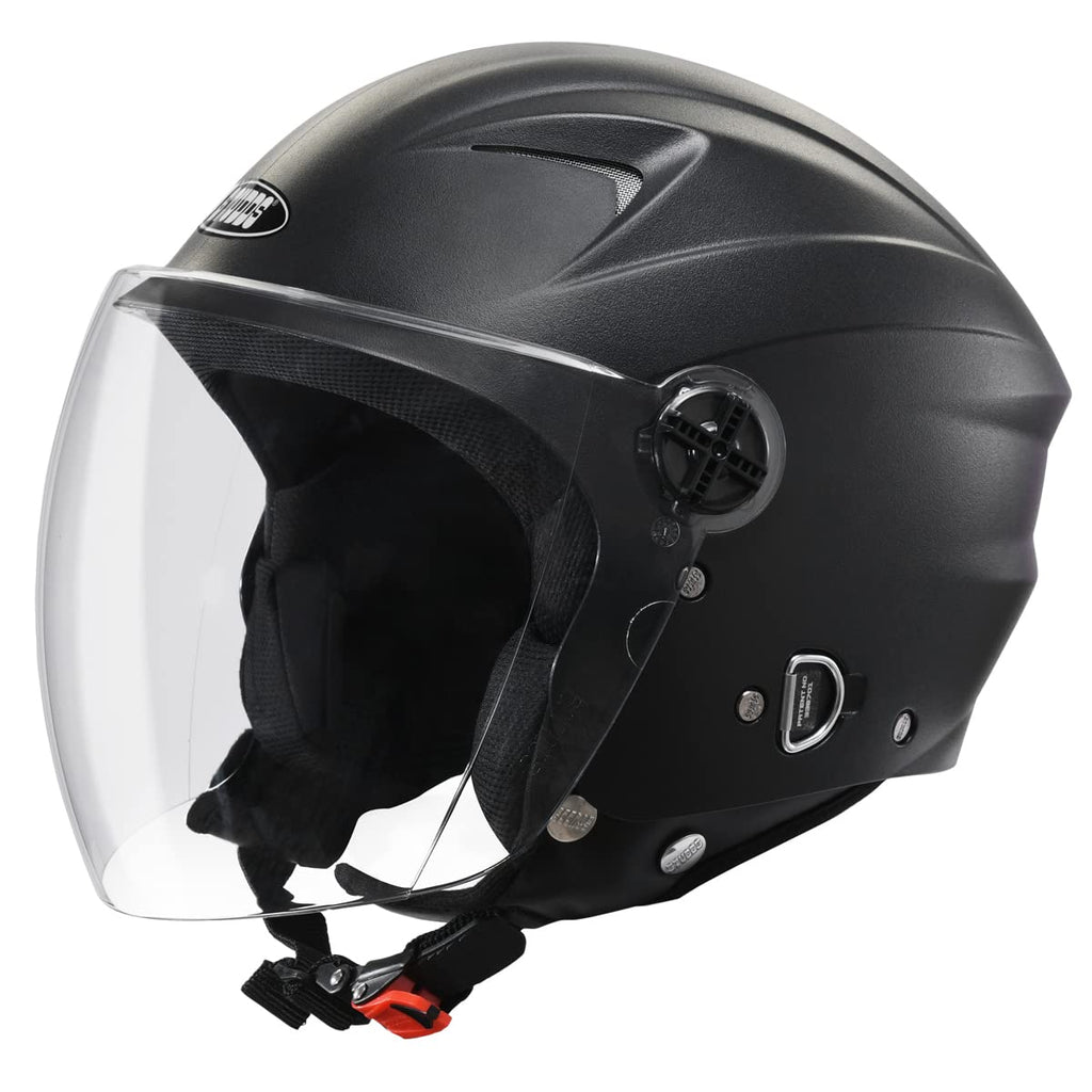STUDDS RAY MATTE BLACK OPEN FACE HELMET