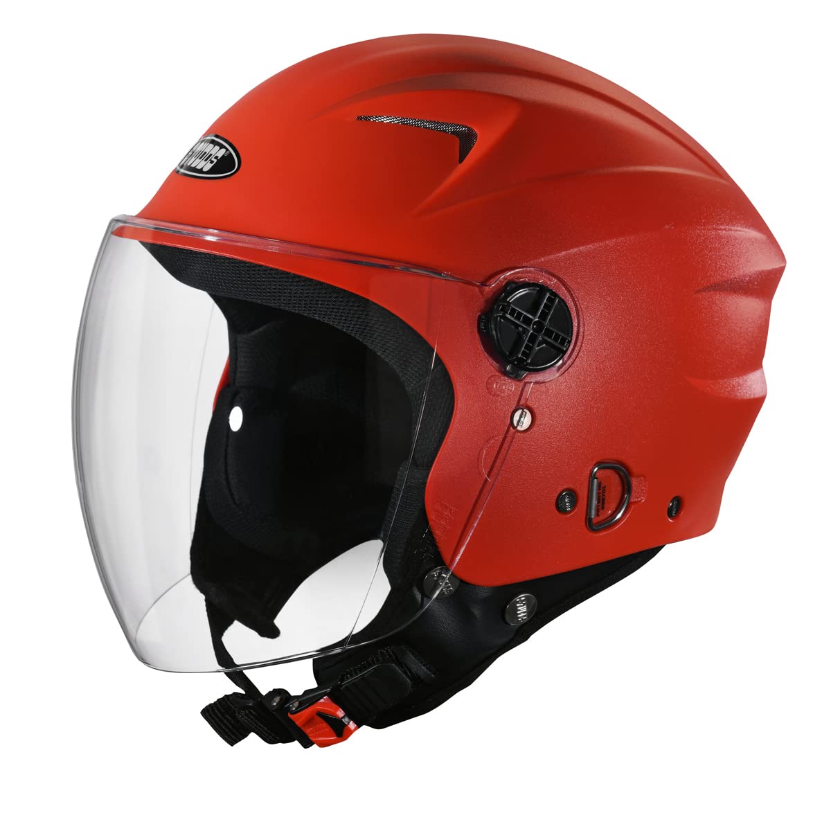 STUDDS RAY MATTE RED OPEN FACE HELMET