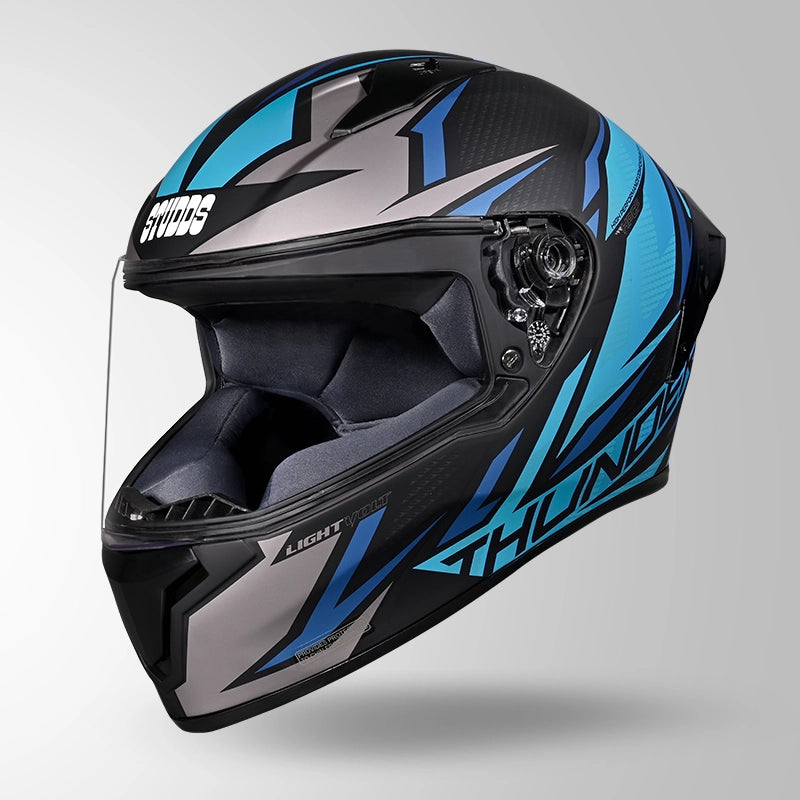 STUDDS THUNDER FULL FACE HELMET BLACK BLUE