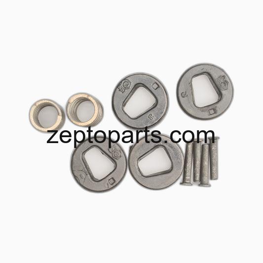 Rubber Kit Clutch (W/Spring & Rivet) Super Splendor -UNJ1122