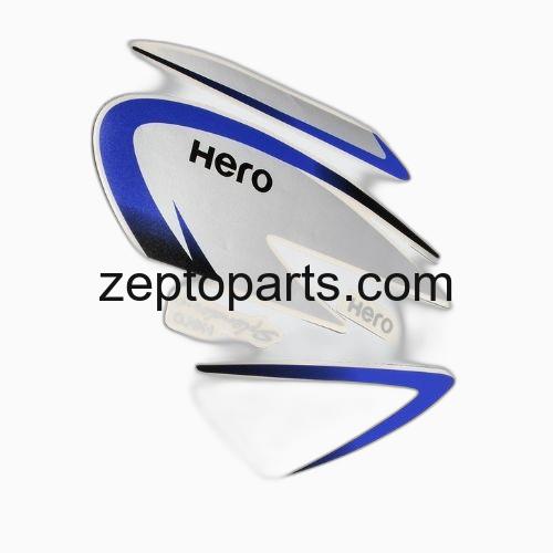 Stckr Set Hero Splendor Plus [Blk Tank-Blue] -UNJ1143