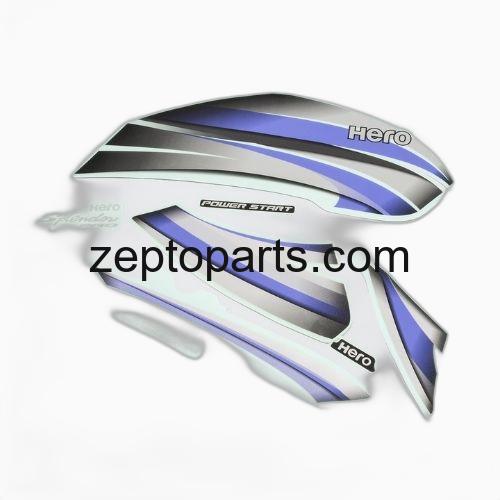 Stckr Set Hero Splendor Pro [Blk Tank-Blue] -UNJ1149