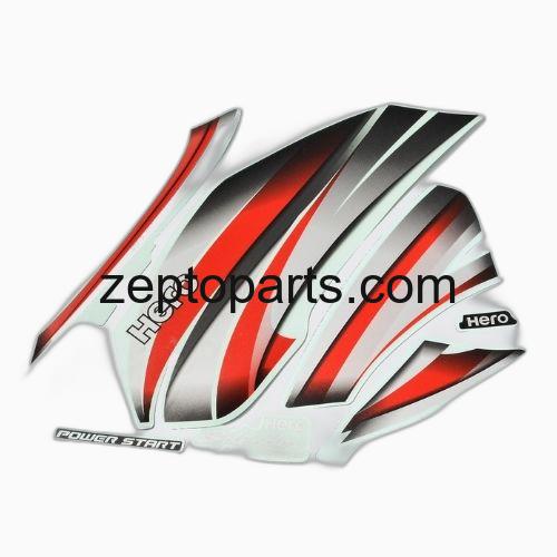 Stckr Set Hero Splendor Pro [Blk Tank-Red] -UNJ1151