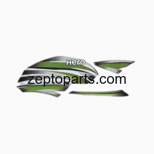 Stckr Set Hero Splendor Pro [Grey Tank-Grn] -UNJ1153