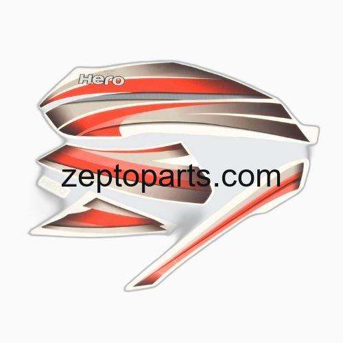 Stckr Set Hero Splendor Pro [Maroon Tank-Red] -UNJ1154