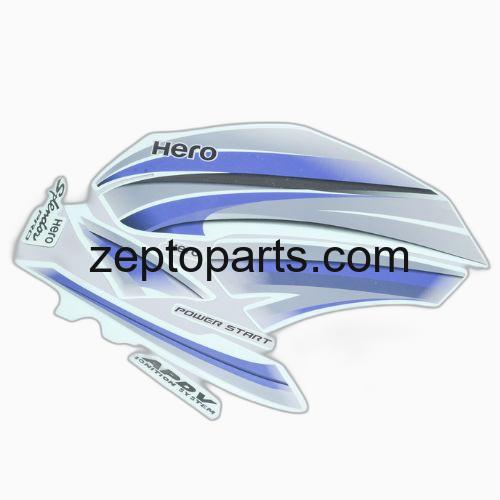 Stckr Set Hero Splendor Pro [Slvr Tank-Blue] -UNJ1156