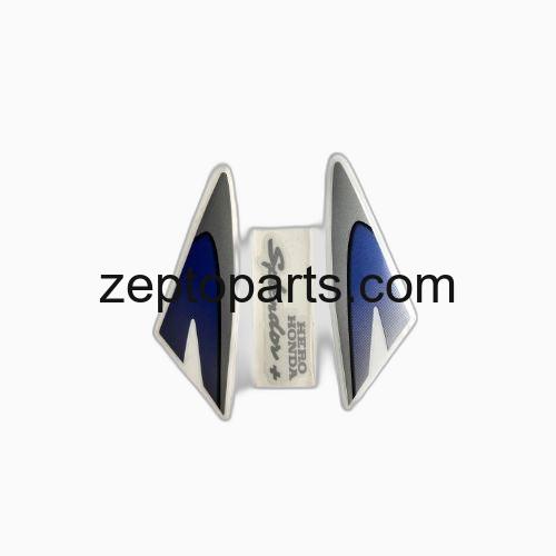 Stckr H.L.Firing Hero Splendor Plus N/M [Slvr Tank-Blue] -UNJ1276
