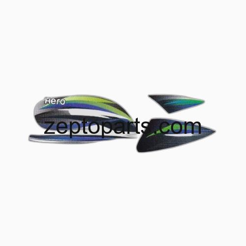 Stckr Set Hero Splendor Pro T2 [Grey Tank] -UNJ1509