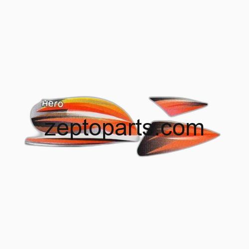 Stckr Set Hero Splendor Pro T2 [Orng Tank] -UNJ1511