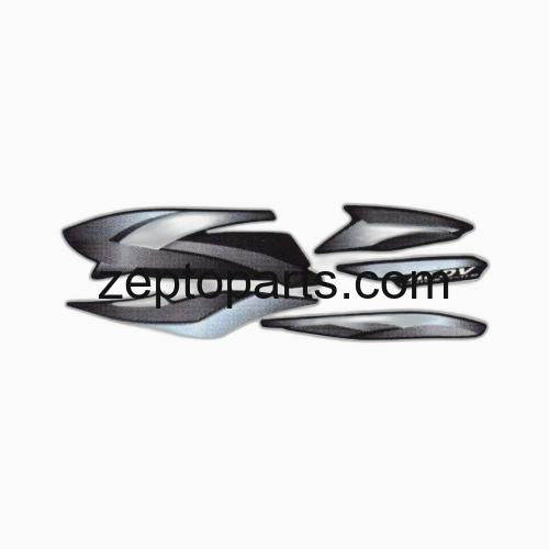 Stckr Set Hero Splendor Pro T3 [Blk Tank-Grey] -UNJ1514