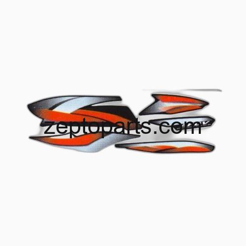 Stckr Set Hero Splendor Pro T3 [Blk Tank-Red] -UNJ1515