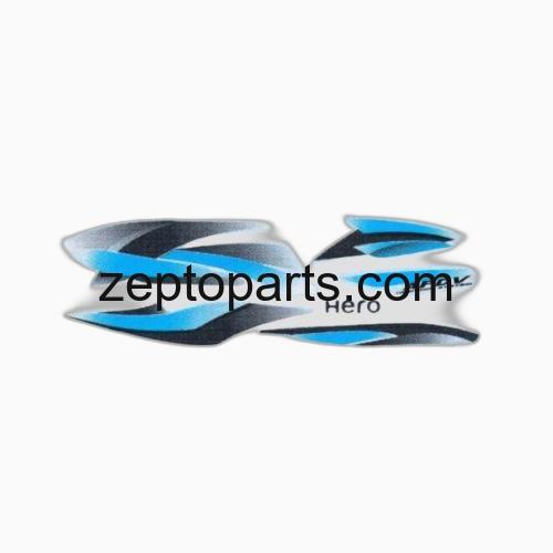 Stckr Set Hero Splendor Pro T3 [Slvr Tank-Blue] -UNJ1542