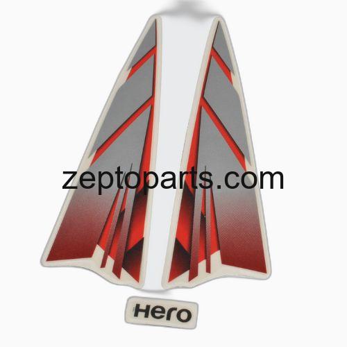 Stckr H.L.Firing Hero HFDLX T3 [Slvr-Red] -UNJ1565