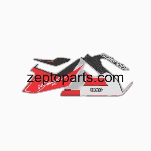 Stckr Set Hero Splendor I-Smart110 [Blk-Red] -UNJ1639