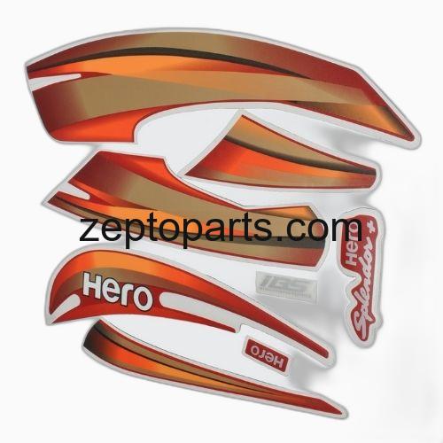 Stckr Set Hero Splendor Plus Ibs [2019] [Red Tank] -UNJ1646