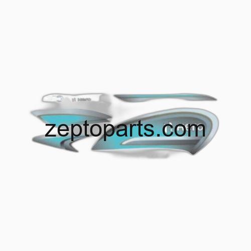 Stckr Set Hero Splendor Plus [BS6] [2020] [Grey-Grn] -UNJ1679