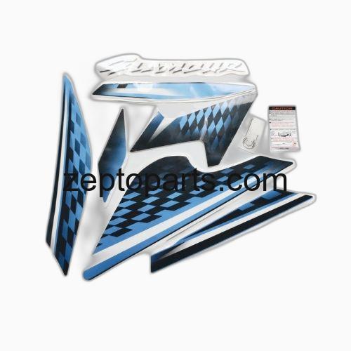 Stckr Set Glamour 125 13S Blk/Blue -UNJ1732