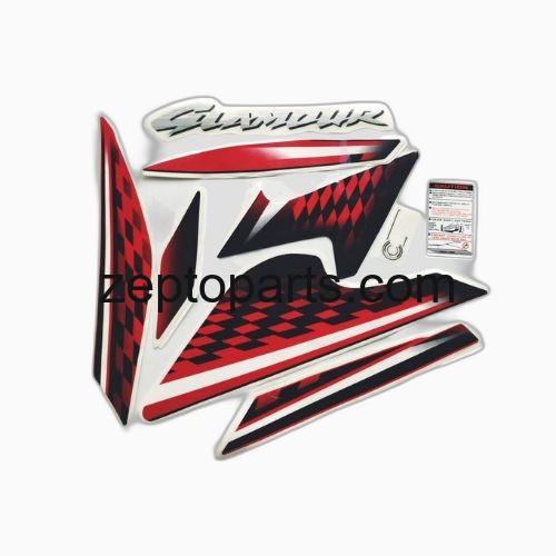 Stckr Set Glamour 125 13S Blk/Red -UNJ1733
